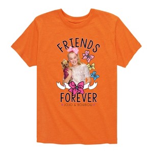 Boys' JoJo Siwa Friends Forever Short Sleeve Graphic T-Shirt - Heather Orange - Medium - 1 of 4