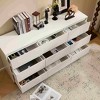 Angel Sar 63'' White 9 Drawer Dresser for Bedroom, Modern Long Dresser with Minimalist Design, Wooden Dresser for Home Office Organization - 2 of 4
