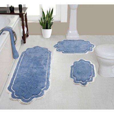 Allure Collection Cotton Tufted Bath Rug Set Set of 3 - Home Weavers