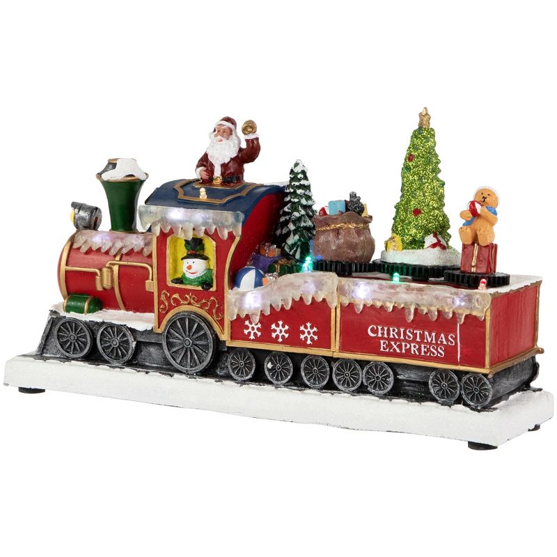 Northlight 12" LED Lighted Animated and Musical Toy Shop Train Christmas Village Display, 5 of 7