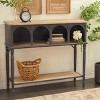 Farmhouse Wood Console Table Black - Olivia & May - 2 of 4