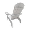 Vynxaria Gray Wood Adirondack Chair with Umbrella Hole - Perfect for Indoor & Outdoor Relaxation - 4 of 4
