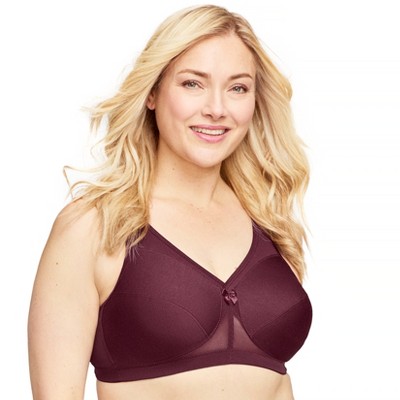 Glamorise Womens Magiclift Seamless Sports Wirefree Bra 1006 Ruby Red 40h :  Target