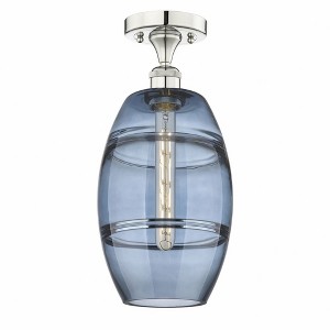 Vaz - 1 Light Semi-Flush Mount In Industrial Style-10 Inches Tall and 8 Inches Wide - 1 of 1