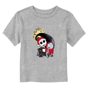 Toddler's The Nightmare Before Christmas Cartoon Jack and Sally T-Shirt - 1 of 3