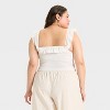 Women's Ruffle Sleeve Smocked Tank Top - Wild Fable™ - 2 of 3