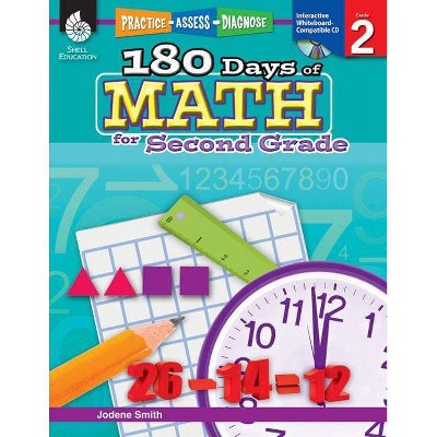 180 Days of Math for Second Grade - (Practice, Assess, Diagnose) by  Jodene Lynn Smith (Paperback)