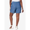 Jessica London Women's Plus Size Classic Cotton Denim Skort - 3 of 4