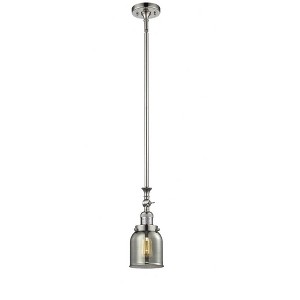 Bell - 1 Light Stem Hung Tiltable Mini Pendant In Industrial Style-14 Inches Tall and 5 Inches Wide - 1 of 1