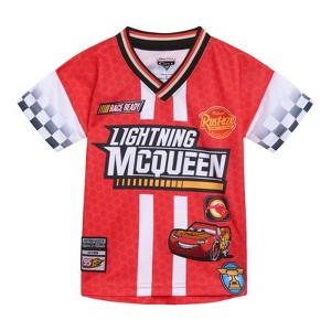 Disney Cars Lightning McQueen Mesh Soccer Jersey T-Shirt Toddler - 1 of 4