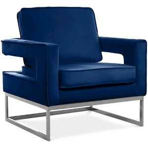 Meridian Furniture,Noah Velvet Accent Chair - 1 of 4