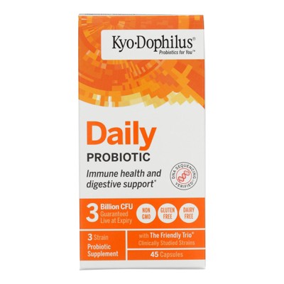 Kyo-Dophilus Daily Probiotic Immune and Digestive Support - 45 Capsules