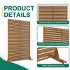 TUYOHW Metal Privacy Screen Outdoor, Decorative Privacy Panels, Freestanding Privacy Screen for Patio, Garden, Pool (White Square) - 4 of 4