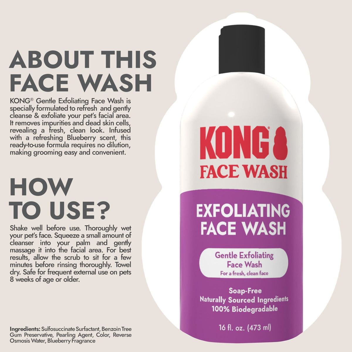 KONG Exfoliating Berry Scented Dog Shampoo - 16 fl oz - thumbnail 6