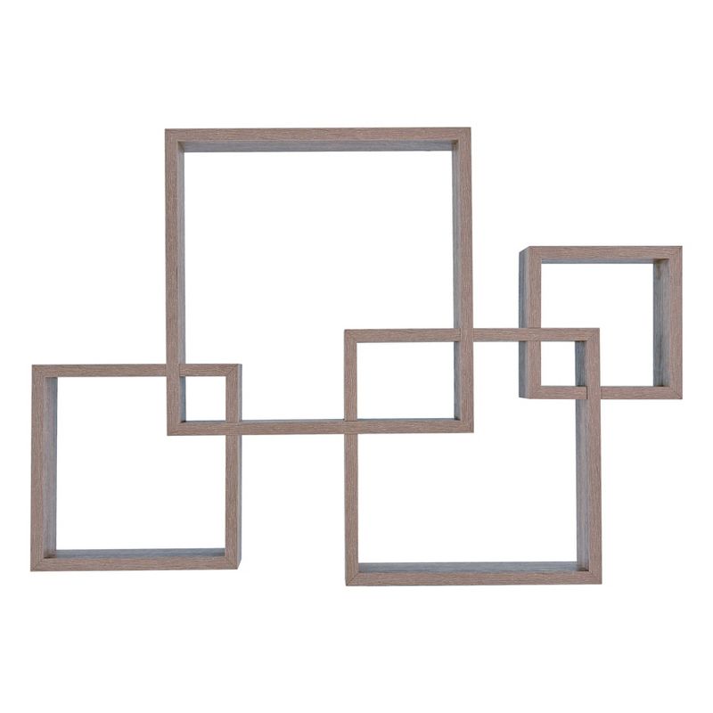 
25.5" x 17.75" Intersecting Cube Wall Shelf - Danya B., 1 of 12