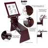 SoHo Urban Artist Adjustable Drawing Horse Easel - Sturdy Beechwood with Mahogany Finish, 18" x 23-3/8" Drawing Board, Full Size Artist Easel with - 2 of 4