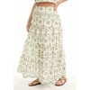 June + Vie by Roaman's Women's Plus Size Eyelet Scalloped Hem Maxi Skirt - 4 of 4