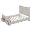 NicBex Queen Size Platform Bed Modern Wooden Bed Frame with Upholstered Headboard, Footboard and 2 Drawers for Bedroom, No Box Spring Required - 3 of 4