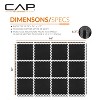 CAP 0.5" Interlocking EVA Foam Exercise Mat 24"x24"x0.5" - Black 2pk - 4 of 4