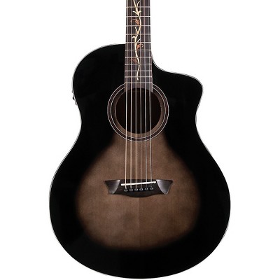 Washburn Bella Tono Vite S9V Studio Acoustic-Electric Guitar Transparent Charcoal Burst