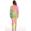 Just Love Women's Tie Dye Two Piece Thermal Pajama Set - Waffle PJ Set - 3 of 3