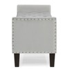 NicBex Modern 48" Storage Bench Velvet Accent Stools with Nailhead Trims and Armrests for Bedroom and Entryway - 4 of 4
