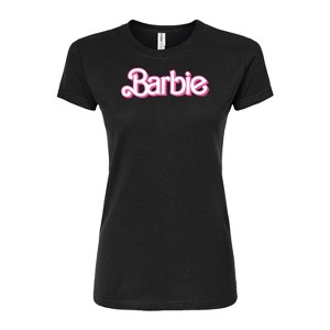 Women's - Barbie - Logo Retro-Juniors Fitted Graphic T-Shirt Fitted Graphic T-Shirt - 1 of 2