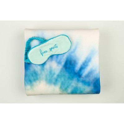 Disney Princess X POPSUGAR Ariel Tie Dye Sweatshirt Throw and Eye Mask