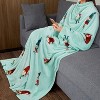 Catalonia Women Men Funny Printed Wearable Blanket Long Robe, Soft Fleece Mink Micro Plush Wrap Snuggie Blanket for Adult, Cozy Gift for Woman Man - 3 of 4