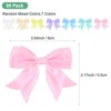 Unique Bargains 50 PCS Double-Deck Pre-Tied Bows 3.6x2.2 Inch for Craft DIY 7 Colors - 3 of 4