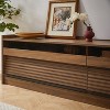 Mirod Modern TV Stand with Ample Storage,4 Drawer Design with Tempered Glass ,Built-in Charging Ports and Ambient LED Lighting - 4 of 4