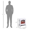NicBex Freestanding Electric Fireplace with 3D Realistic Led Flame 1500W Heater Fireplace with Overheating Protection - 3 of 4