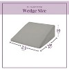 Circles Home Wedge Pillow Cover 100% Cotton, Zippered Wedge Pillow Case Protector 1 Piece - 2 of 4