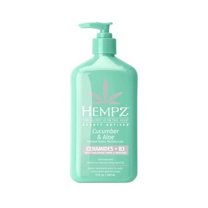 Hempz Beauty Actives Herbal Body Moisturizer with Ceramides + B3 - Cucumber & Aloe - 17 fl oz - 1 of 4