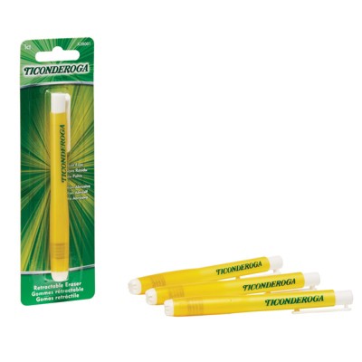 Ticonderoga Retractable White Eraser, 1 Count