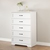 5/6 Drawer Dresser Farmhouse Storage Cabinet, Tall Chest of Drawers, Modern Wood Large Storage Closet Organizers for Living Room, Entryway, Hallway - 2 of 4