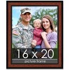 PosterPalooza | Simple Brown Picture Frame - UV Acrylic, Foam Board Backing, Hanging Hardware - 2 of 4