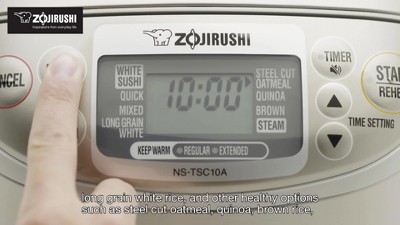 Zojirushi Micom 10 Cups Gray Rice Cooker - NSTSC18AXH