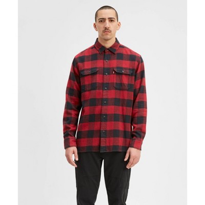 levi's plaid shirt mens