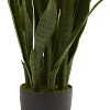 Tall Indoor Plant with Planter - 35" Decorative Green Foliage for Home Office Decor - 3 of 4