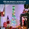 Joyfy 5ft Pop Up Christmas Tree, Collapsible Tinsel Christmas Tree Decorations with Lights and Ball Ornaments, Xmas Decorations Indoor Outdoor - 4 of 4