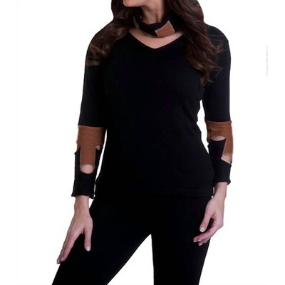 Women's Cut Work Sweater - ANGEL