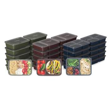OTOR 30 OZ Meal Prep Containers Stackable Bento Boxes 25 Sets Single 1  Compartment with Clear Airtight Lids Lunch Boxes Travel Containers BPA Free