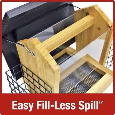 Nature's Way Cedar Hopper Bird Feeder with Suet Cages