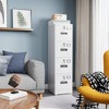 SUXXAN Metal Vertical File Storage Cabinet With 4 Drawer, 4 Lock and Name Card Holder For A4 Letter/legal Size,Assembly Required - 3 of 4