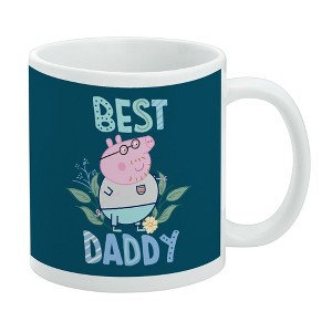 Peppa Pig Best Daddy Ceramic Coffee Mug, Novelty Gift Mugs for Coffee, Tea and Hot Drinks, 11oz, White - 1 of 4