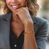 Ross-Simons 14.00 ct. t.w. Garnet and 11.00 ct. t.w. Citrine Bracelet in 18kt Gold Over Sterling - 2 of 3