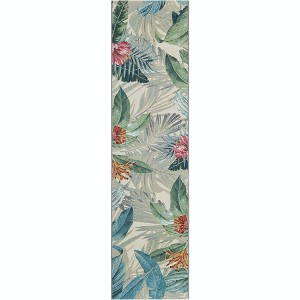 Unique Loom    Outdoor Botanical Kula Area Rug - 1 of 4