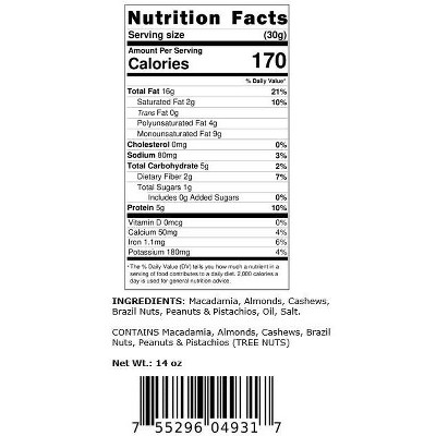 Roasted Salted Mixed Nuts