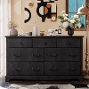 Vintage 7 Drawers Dresser, 54" Wide Wood Rustic Chset of Drawers for Bedroom, Living Room,Hallway - 2 of 4